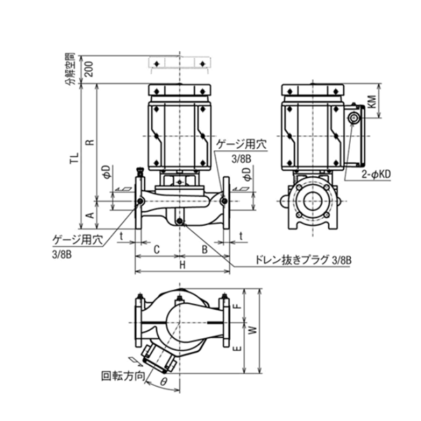HITACHI-IES日立電動(dòng)泵JDS 100X80A-E57.5