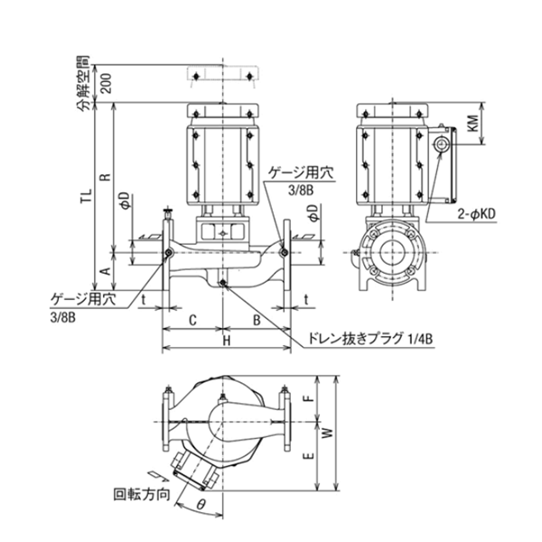 HITACHI-IES日立電動(dòng)泵JDS 100X80A-E57.5