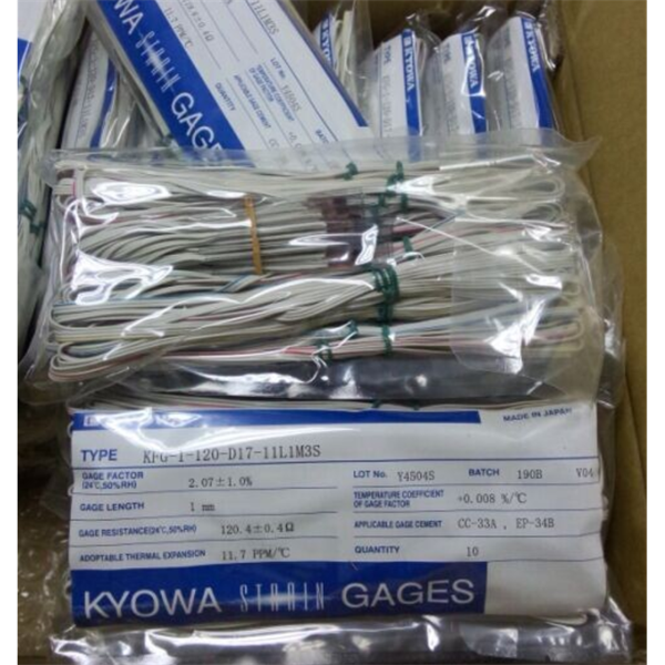 日本KYOWA共和配件耗材應(yīng)變片KFGS-6-120-C1-16 L30C2R