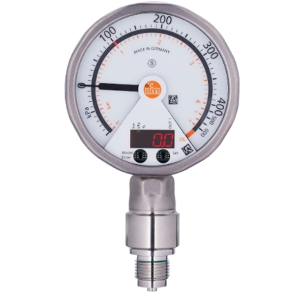 德國(guó)IFM易福門(mén)帶模擬顯示屏的齊平式壓力傳感器PG2430 PG-400-REB12-MFRKG/US/ /P