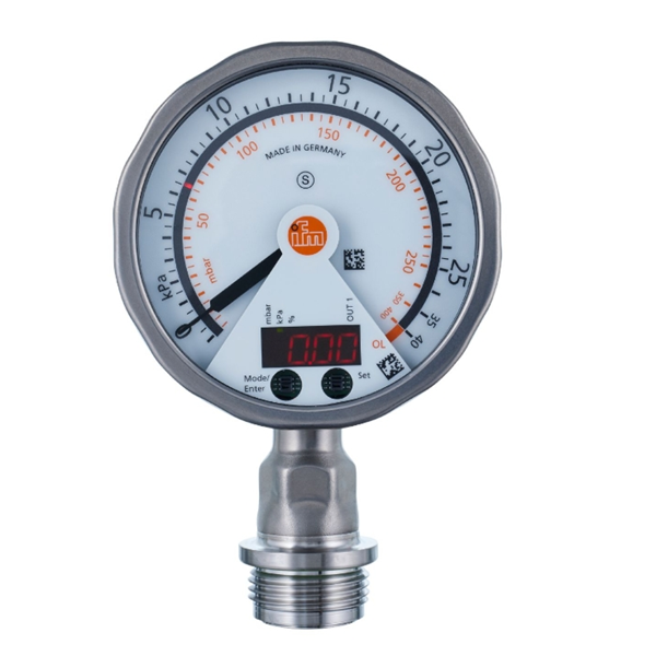 德國(guó)IFM易福門(mén)帶模擬顯示屏的齊平式壓力傳感器PG2430 PG-400-REB12-MFRKG/US/ /P