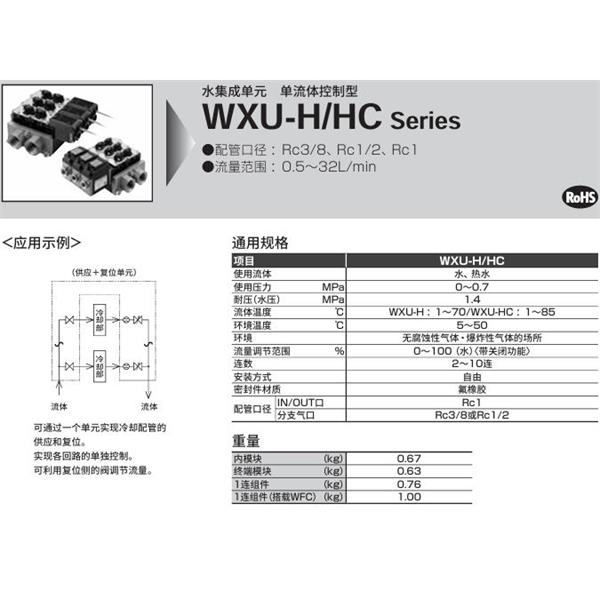 CKD喜開(kāi)理水集成單元WXU-HC-6-W-10-150-NV-C3