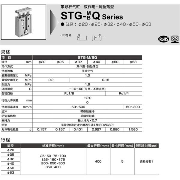 CKD喜開理帶導(dǎo)桿氣缸STG-MQ-12-25-H-T0H-R-M1